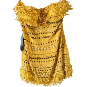 BEBE DELILAH SHELL EMBEL DRESS